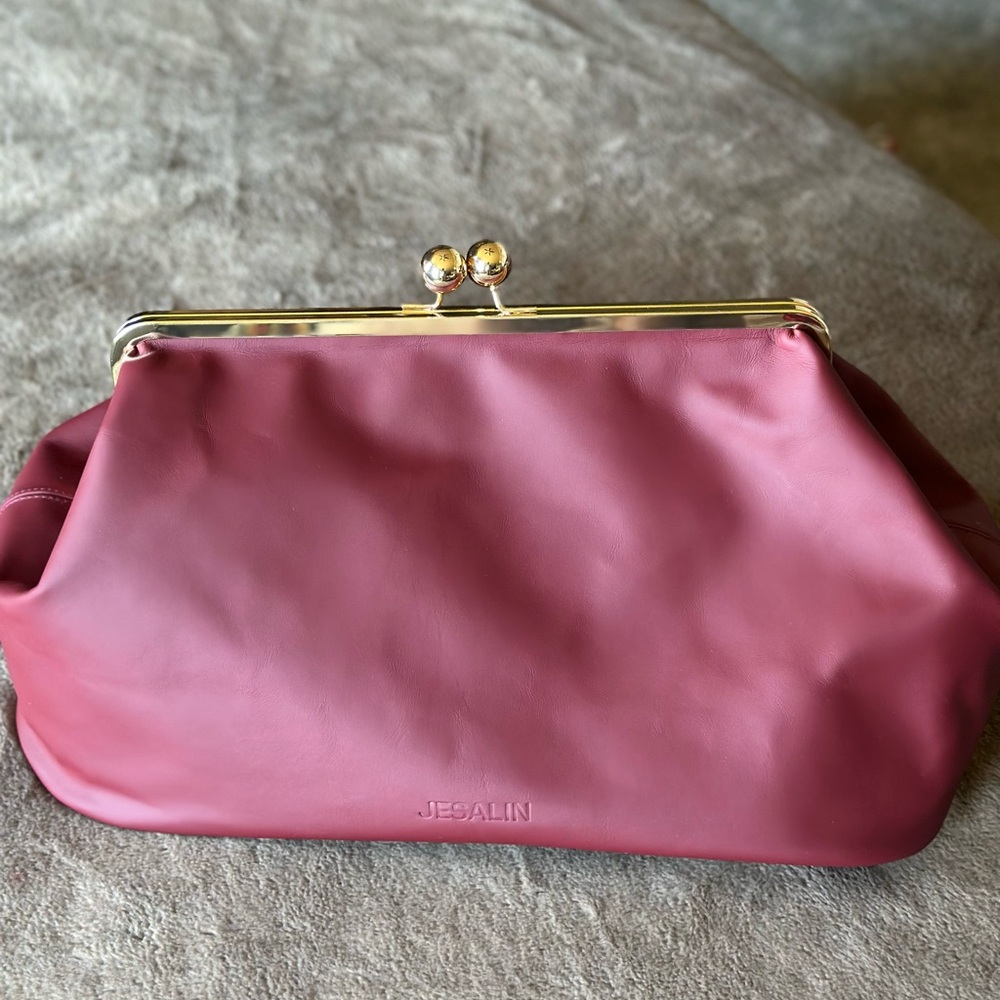 Oversized Kisslock Clutch